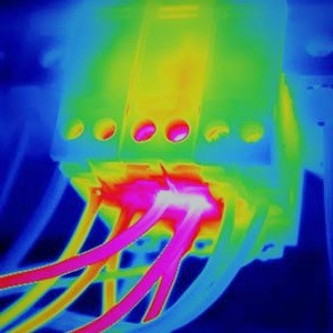 Thermographic scans to detect failures before a fire